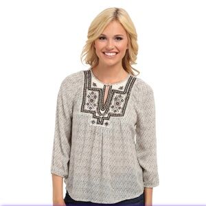 Lucky‎ Brand Lilah Mirror Embroidered Tunic XL